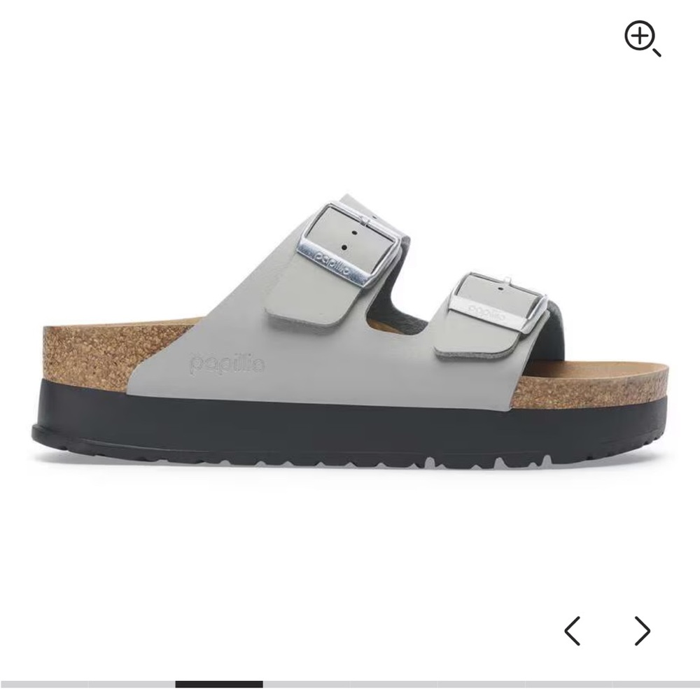 • Birkenstock • Arizona Flex Platform Sandals Birko-Flor Stone Coin EU 39 - Picture 8 of 10